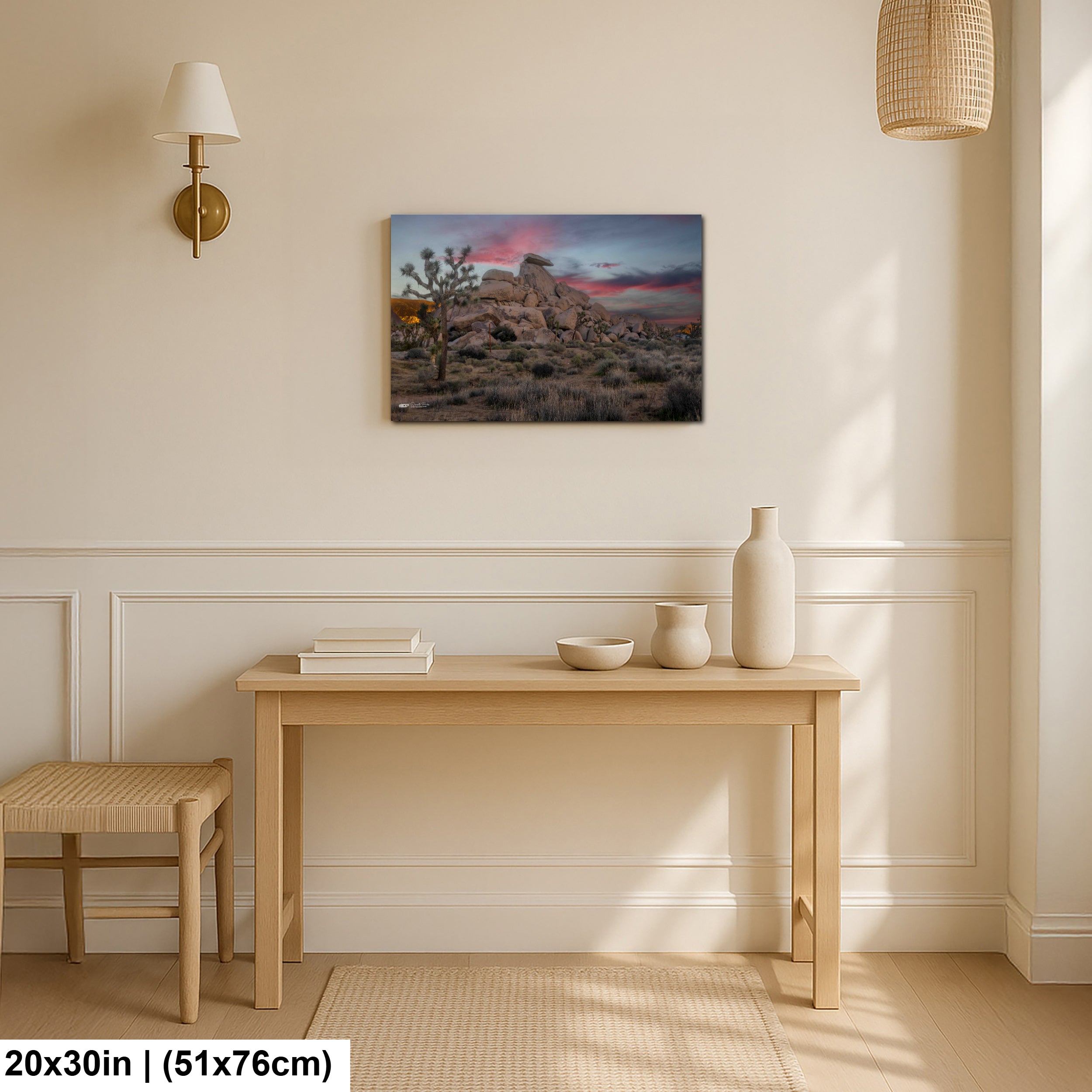 Cap Rock, Joshua Tree National Park  at sunset