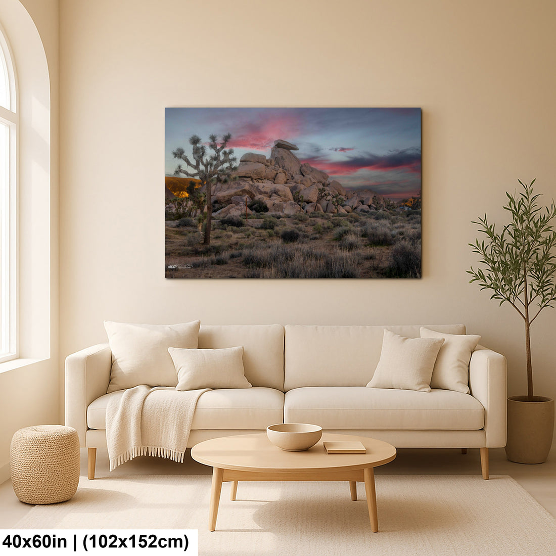 Cap Rock, Joshua Tree National Park  at sunset