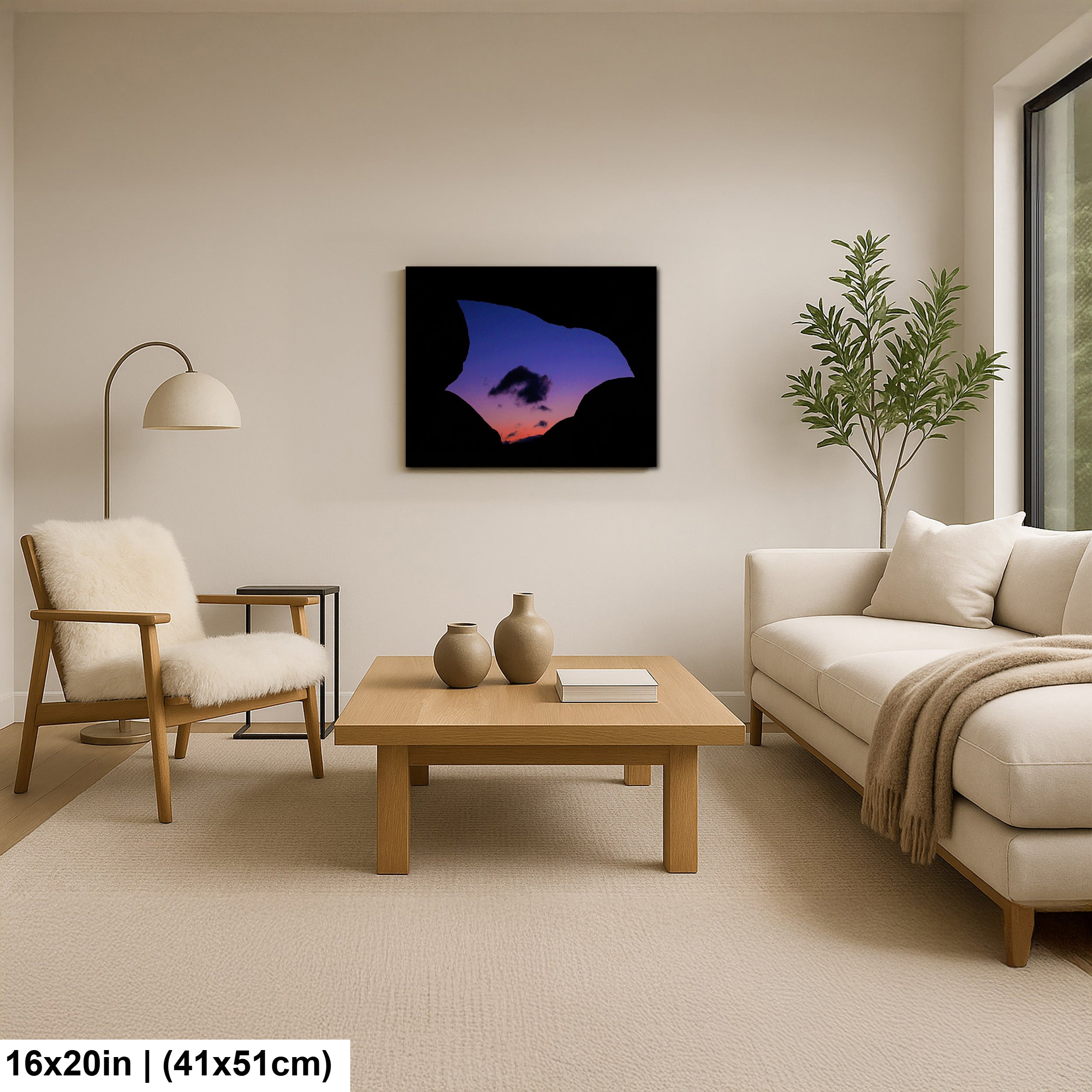 Cloud under Arch Rock in Joshua Tree National Park