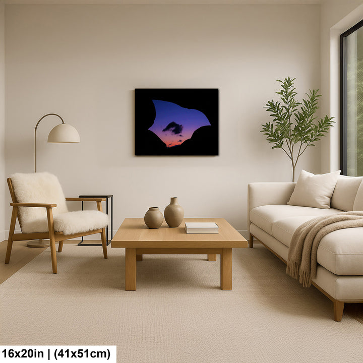Cloud under Arch Rock in Joshua Tree National Park