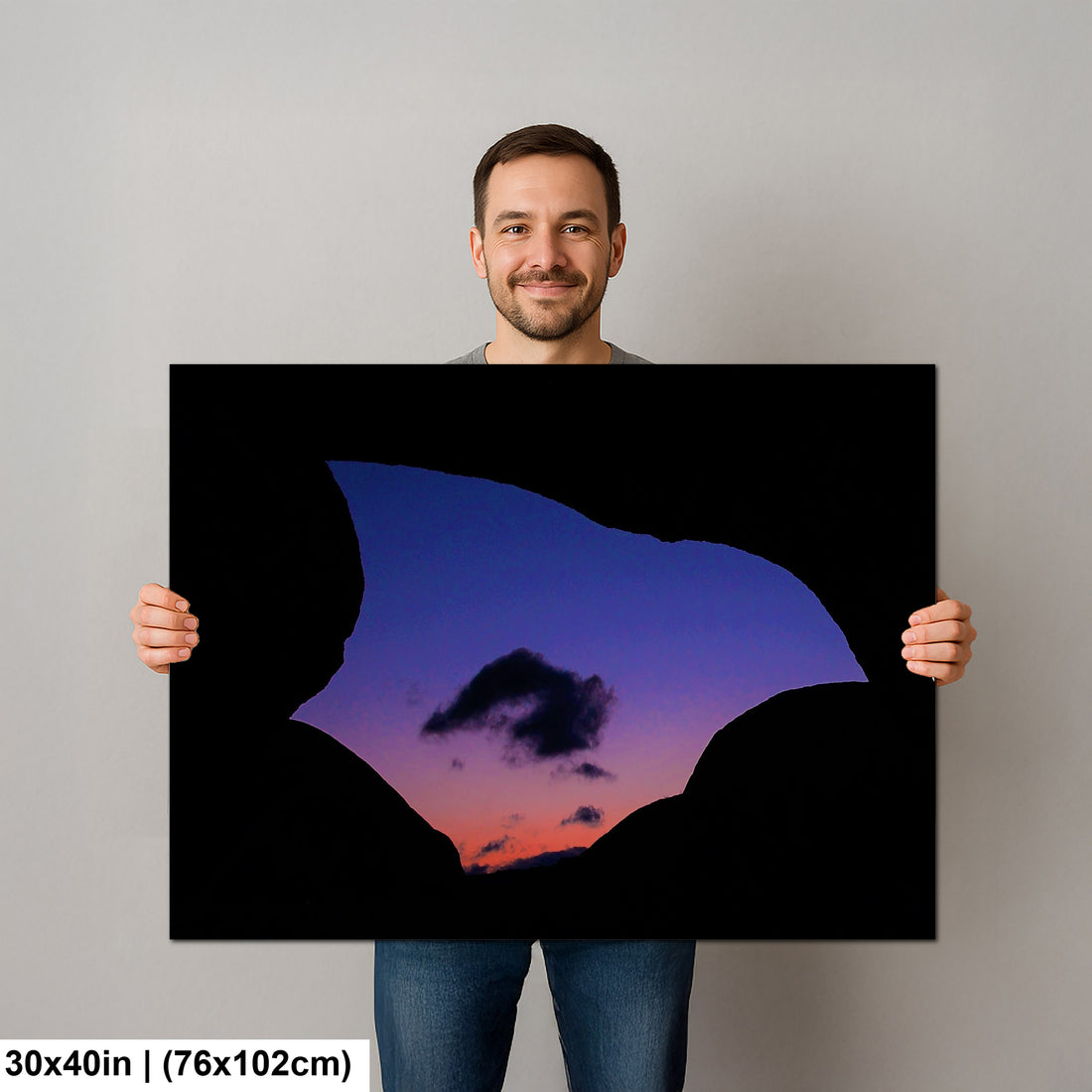 Silhouette of Arch Rock  in Joshua Tree National Park