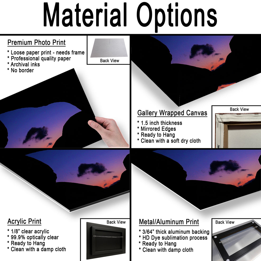 Silhouette of Arch Rock  in Joshua Tree National Park