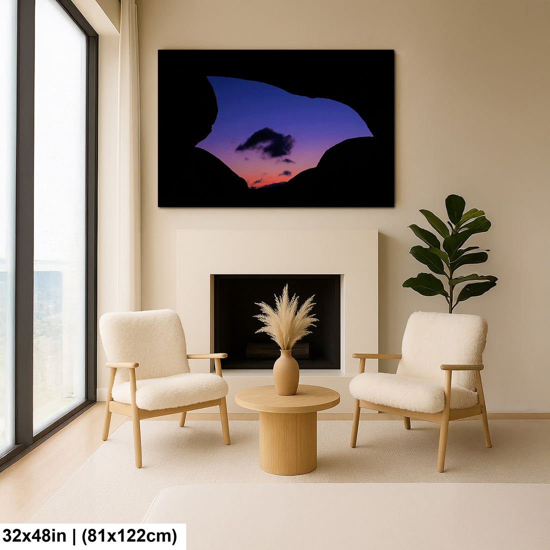 Cloud under Arch Rock in Joshua Tree National Park