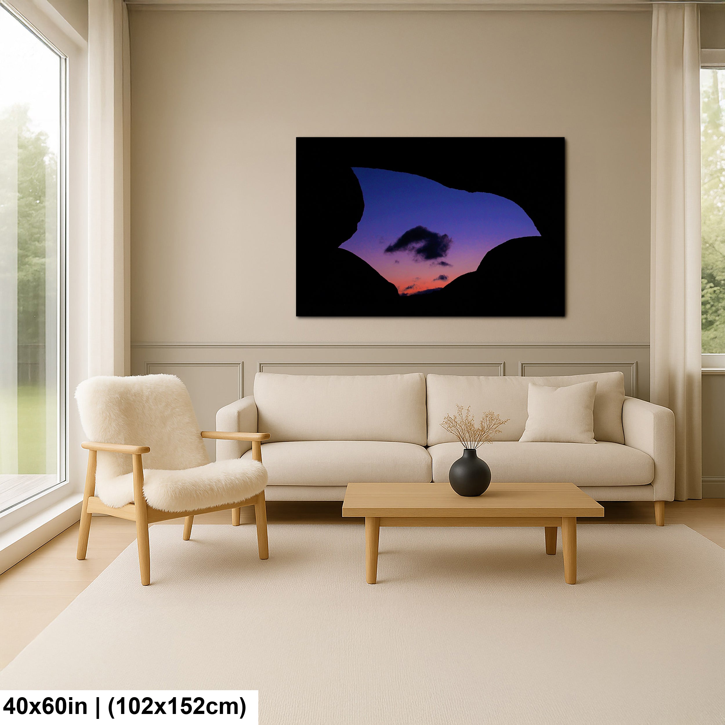 Silhouette of Arch Rock  in Joshua Tree National Park